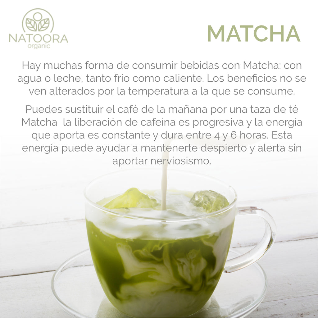 Natoora Organic, Té Matcha, Vitaminas A, B, C y E